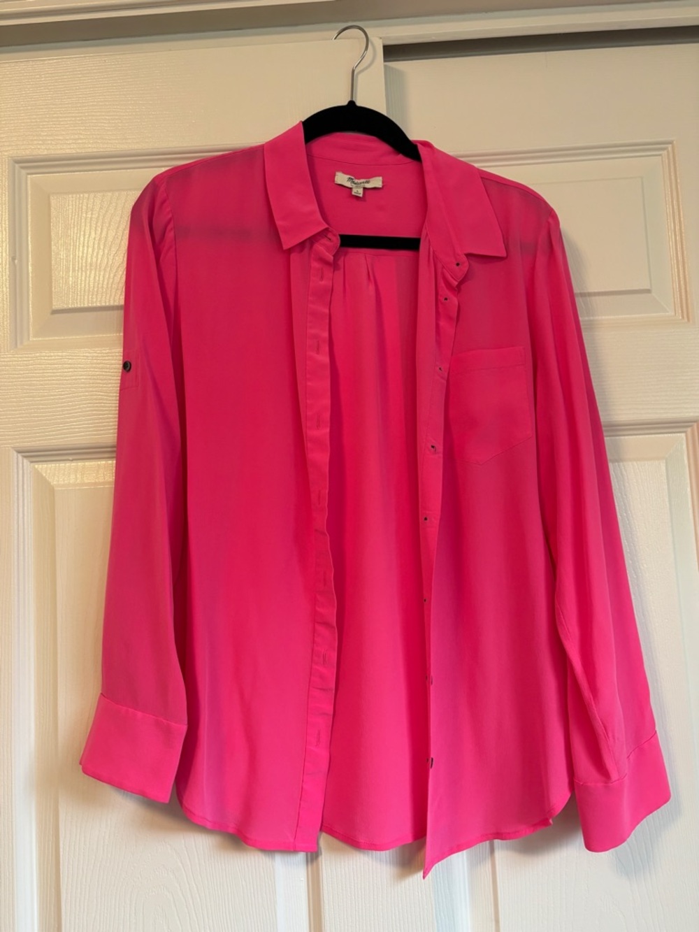 Madewell Hot Pink Button-Down Shirt
